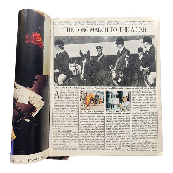 1973 Sunday Telegraph Royal Wedding Princess Anne Mark Phillips Magazine - Picture 5 of 8